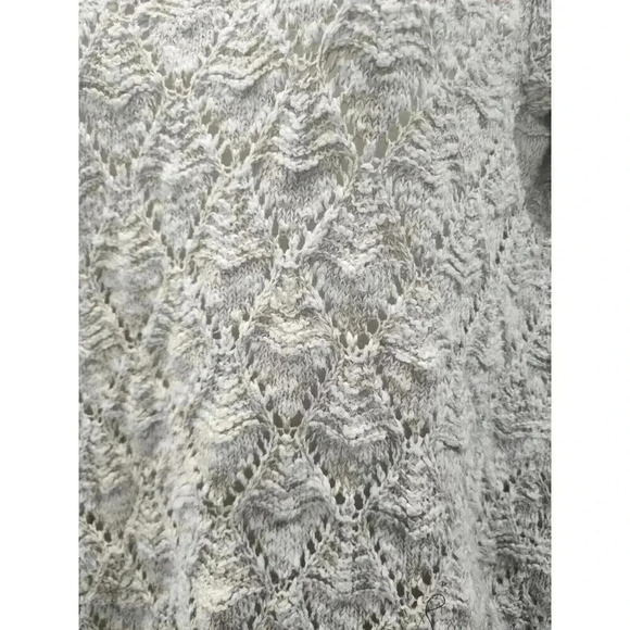 Mossimo Beige Tan open knit Long sleeve  Over Sweater - Picture 2 of 6